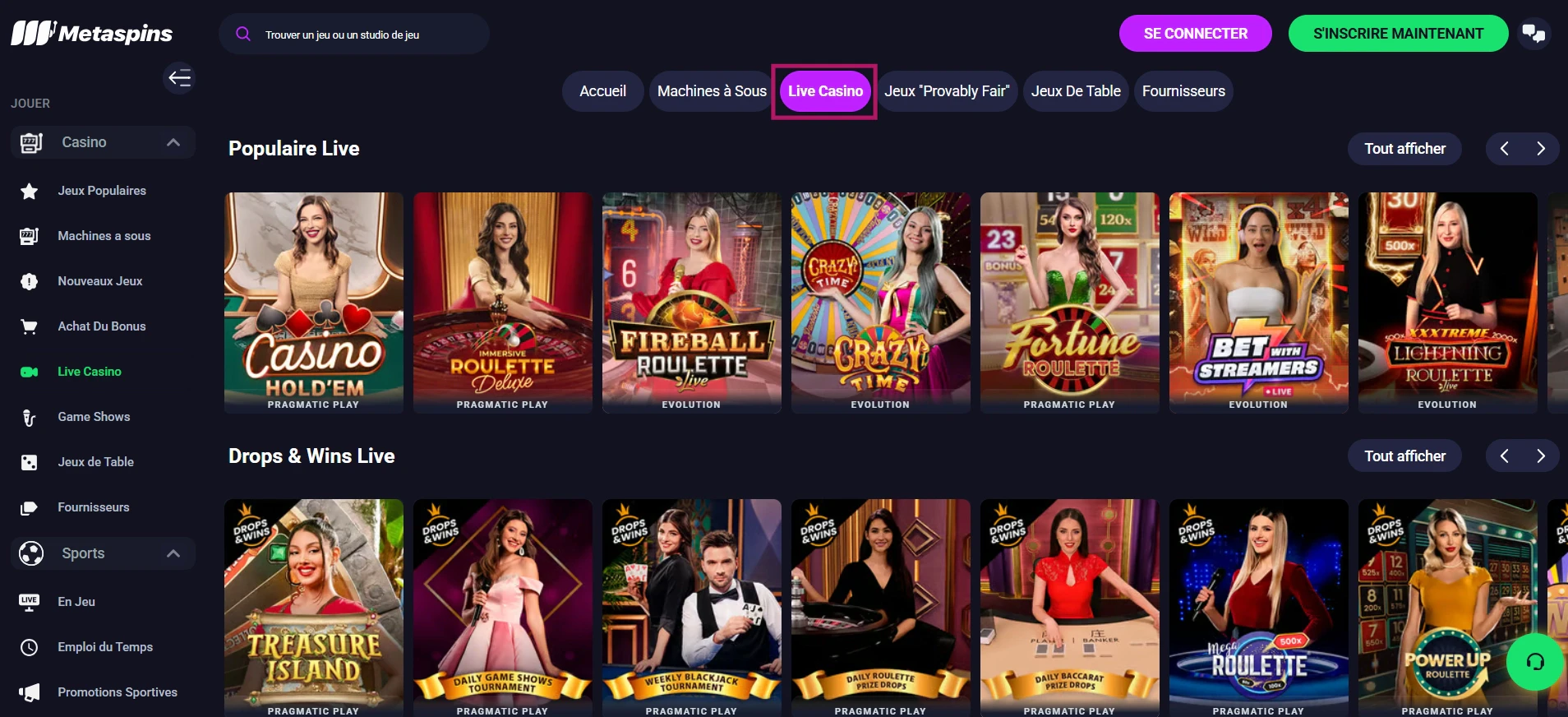 Le Live Casino