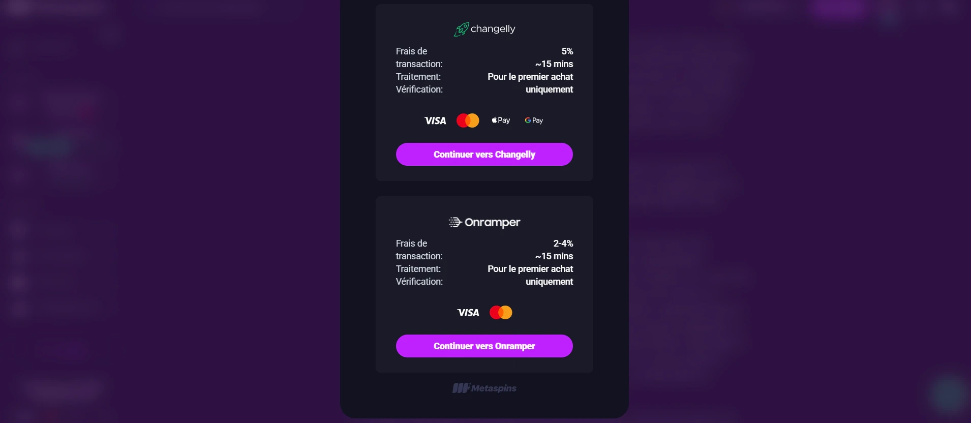 Acheter des cryptomonnaies