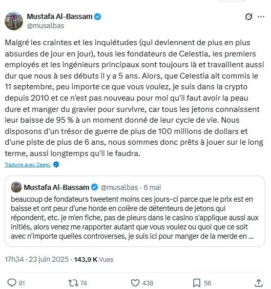 Mustafa Al-Bassam post