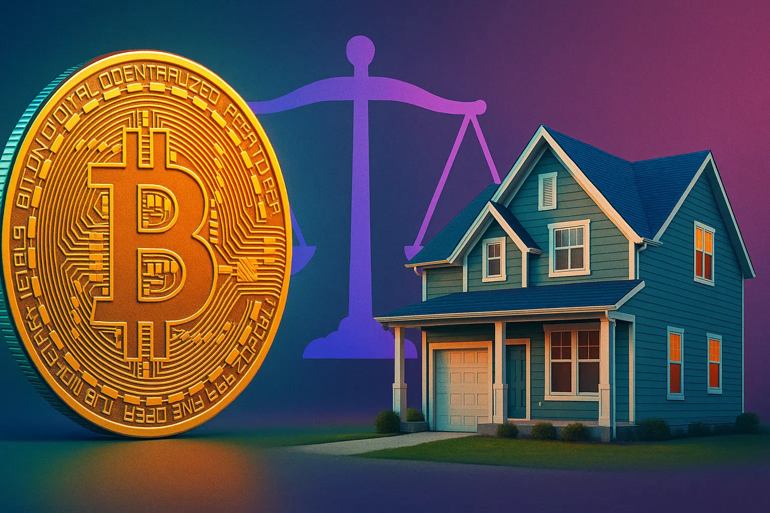 Bitcoin et marché immobilier américain