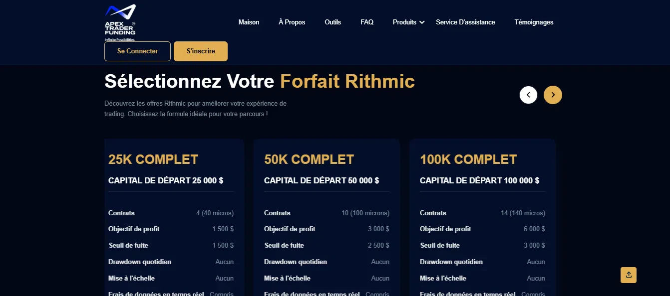 offres Rithmic