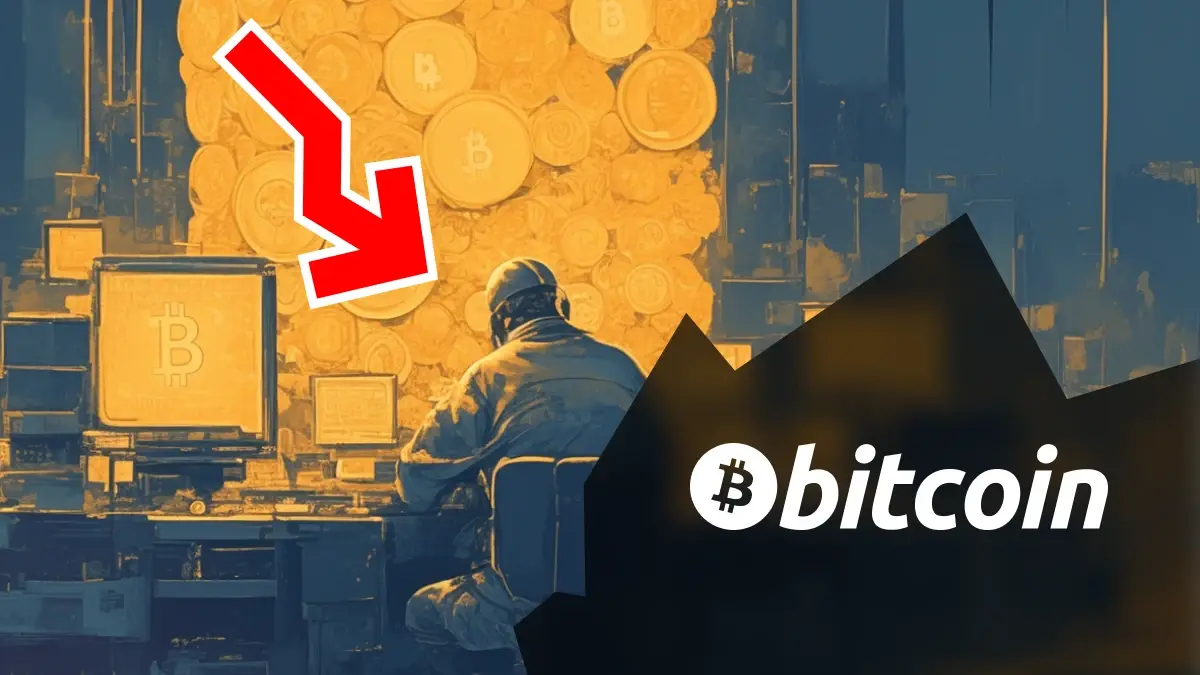Bitcoin minage chute