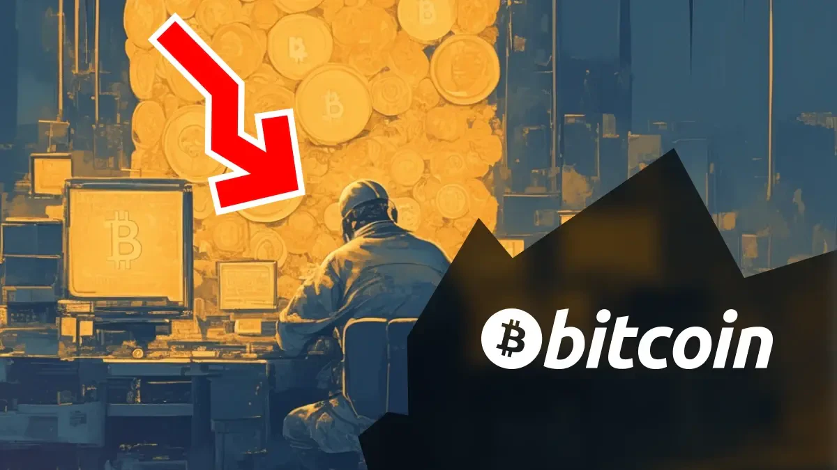 Bitcoin minage chute
