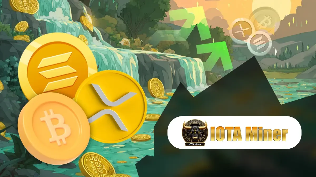 IOTA Miner sur BTC, SOL et XRP
