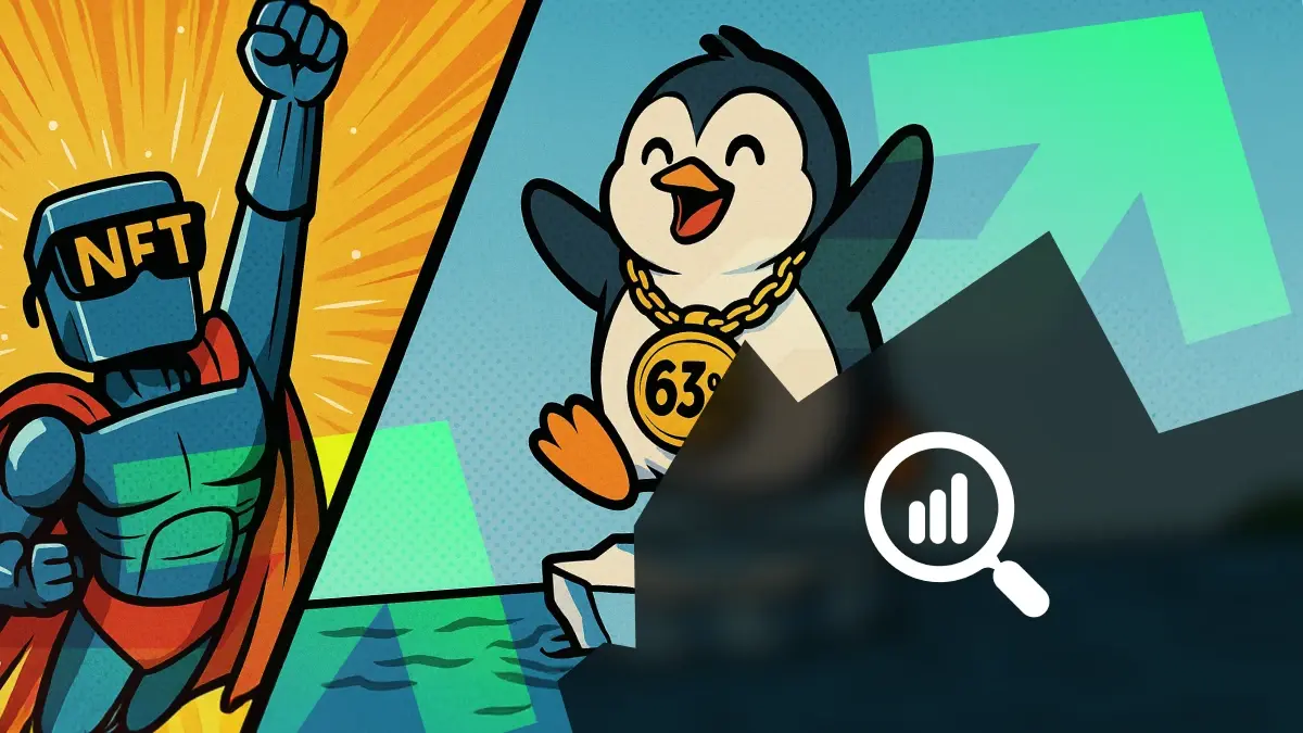 hausse du pengu avec le marché nft