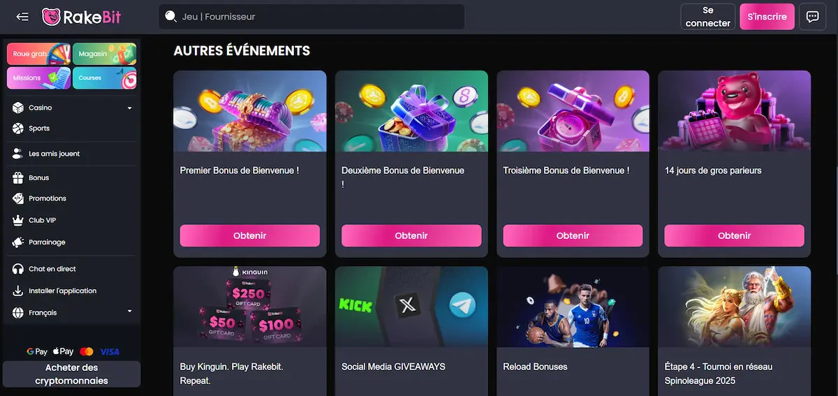 rakebit casino crypto