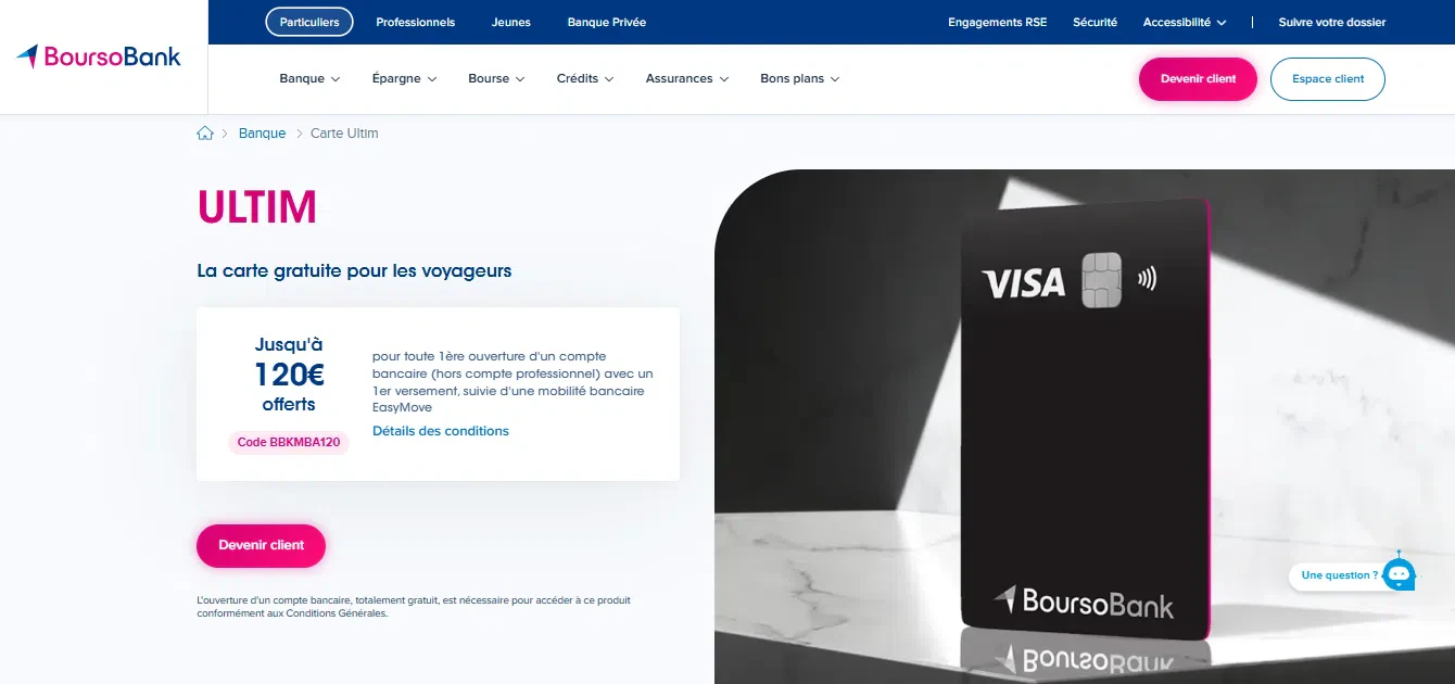 Visa Ultim – BoursoBank