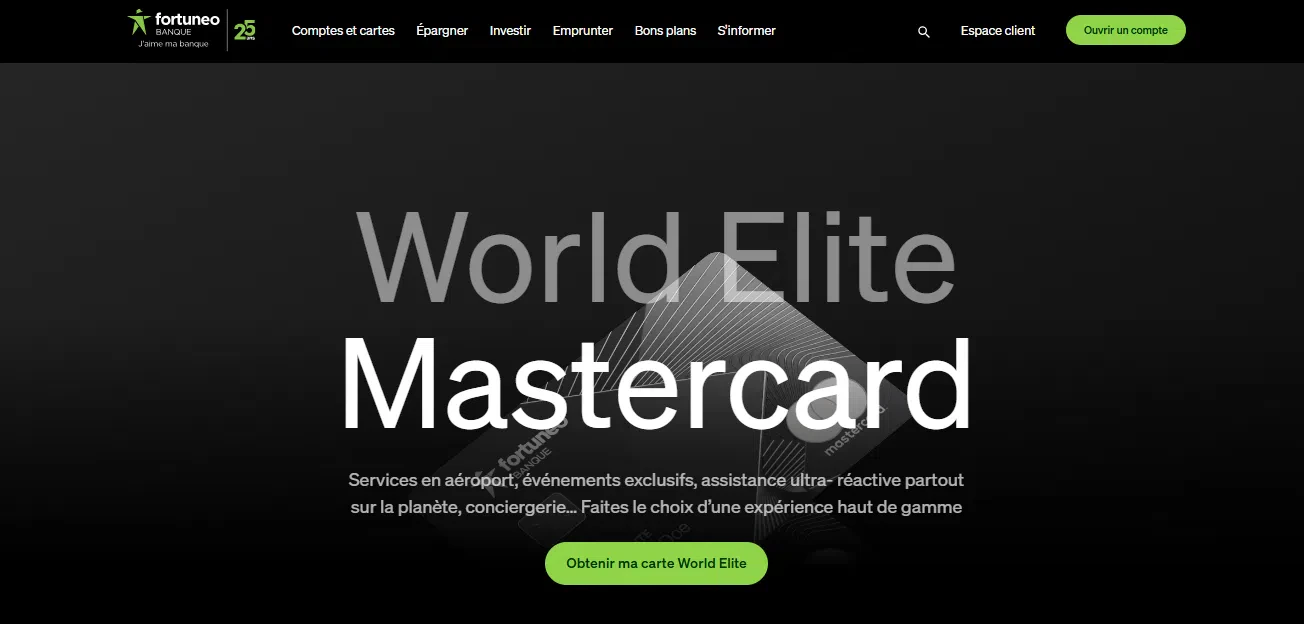 Mastercard World Elite – Fortuneo
