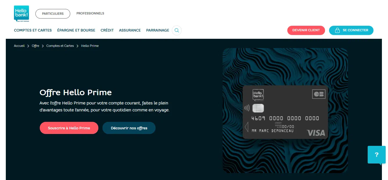 Hello Prime – Hello bank!