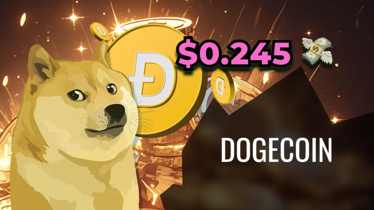 Dogecoin sous pression : le niveau des 0,245 $ bloque toute tentative de rebond