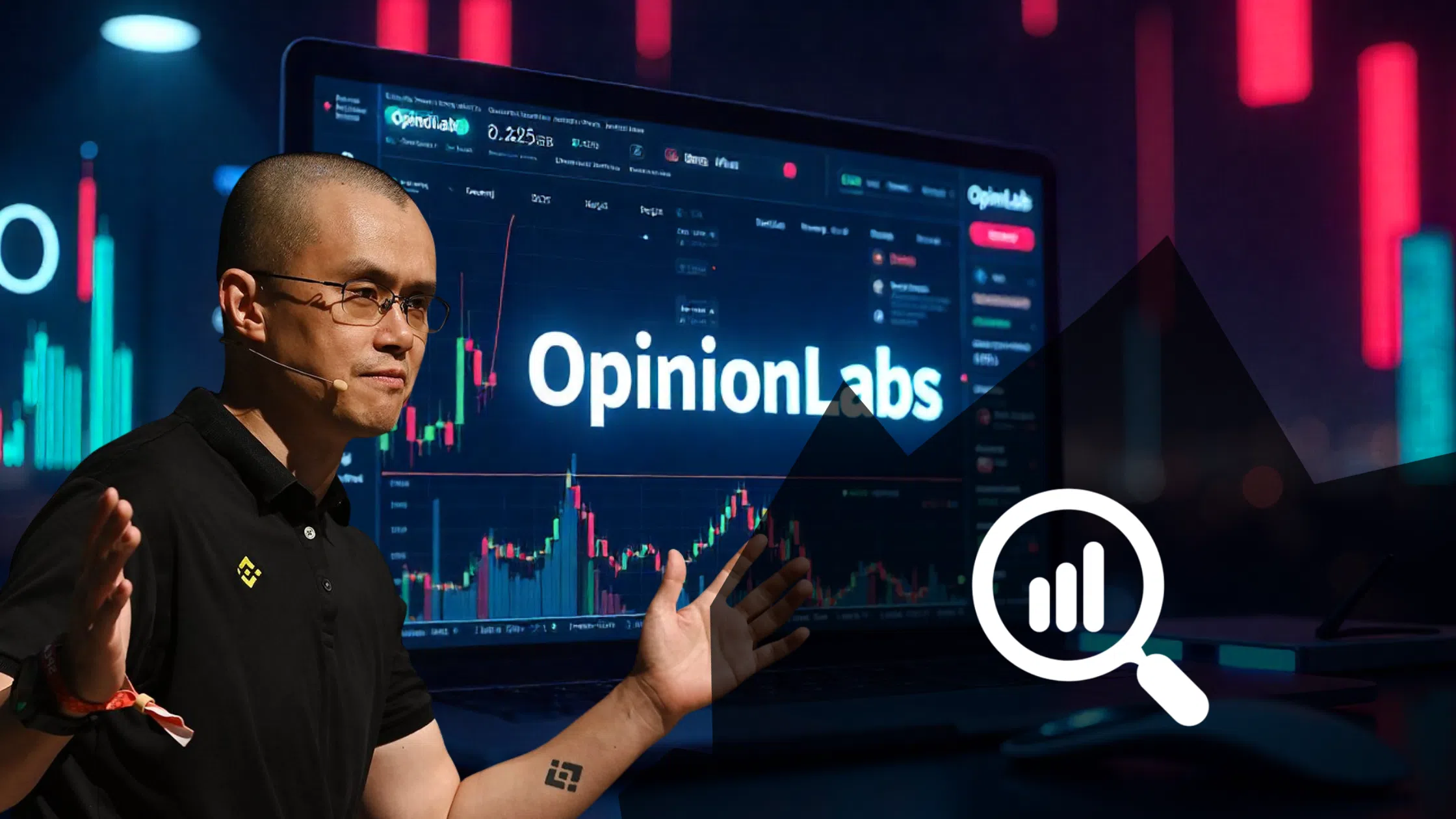 Changpeng Zhao (CZ) lance OpinionLabs