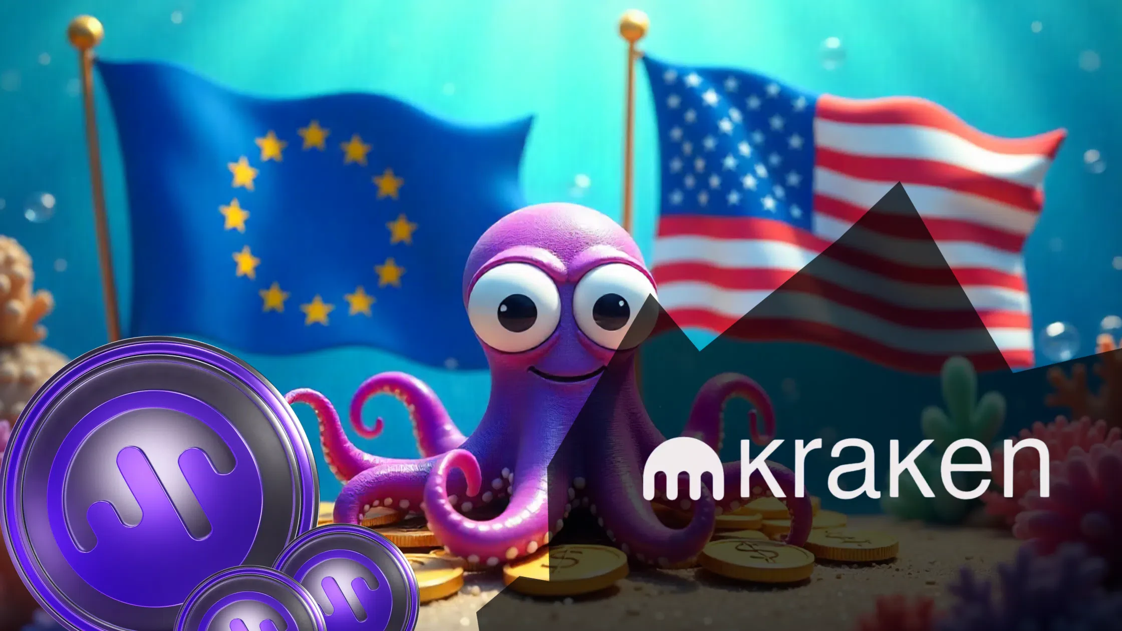 Kraken s’impose face à Coinbase en Europe Kraken s’impose face à Coinbase en Europe