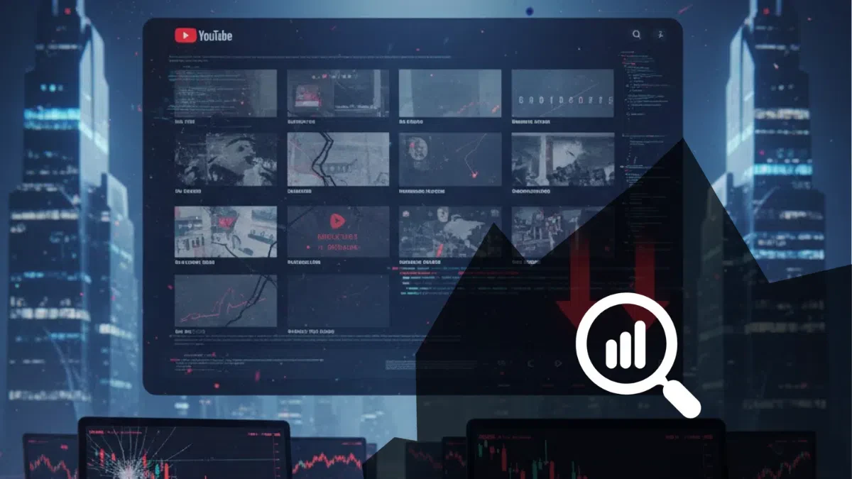 Les vues YouTube crypto en chute libre